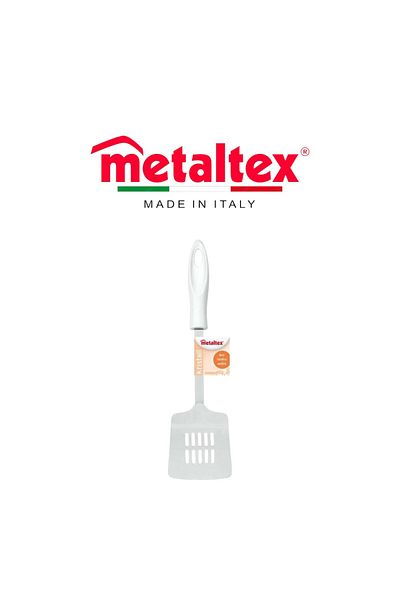 Metaltex Kristall Slotted Turner 33cm – Durable Stainless Steel Turner for Perfect Fried Dishes