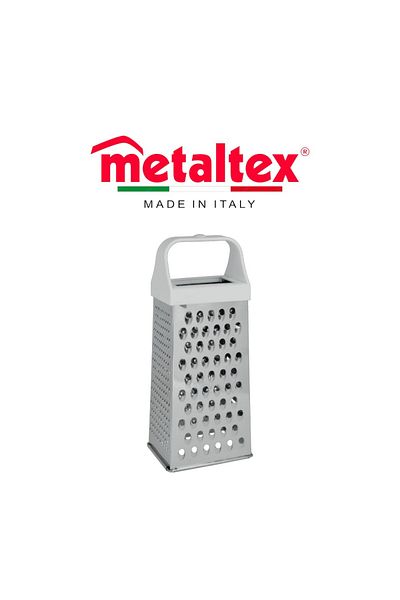 Metaltex 4-Sided Stainless Steel Grater – Multi-Purpose Kitchen Tool (24cm)