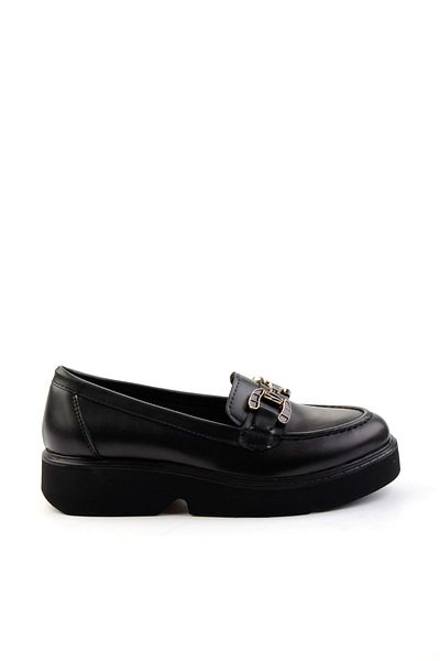 Bambi Loafer negru pentru femei - K 01257069509   Pantofi model
