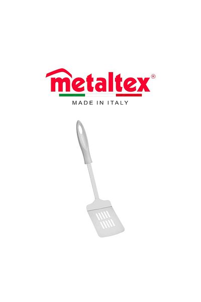 Metaltex Kristall Slotted Turner 33cm – Durable Stainless Steel Turner for Perfect Fried Dishes