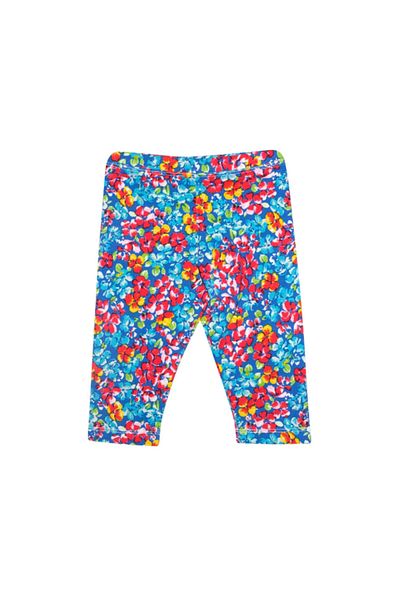 LOVETTI Girl's Tiny Flowers Pattern Capri