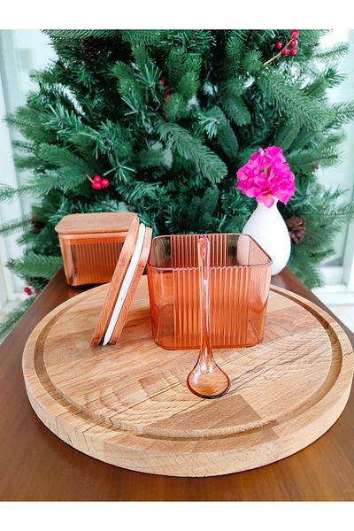 Madame Coco Renard Wooden Storage Container with Lid 500ml