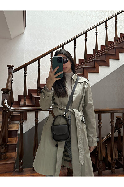 NOTHING Mini Shoulder Crossbody Bag with Brown Coated Magnet and Mini Stick