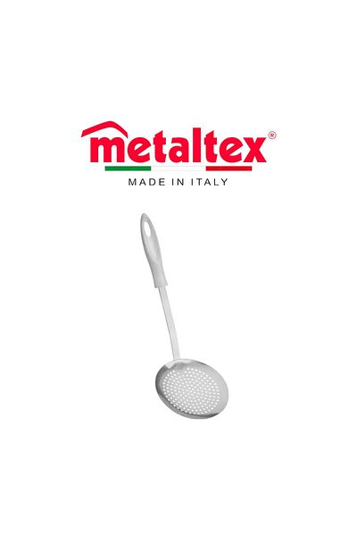 Metaltex مغرفة كريستال المصنوعة من الفولاذ المقاوم للصدأ مقاس 35 سم - أداة طهي متينة وفعالة