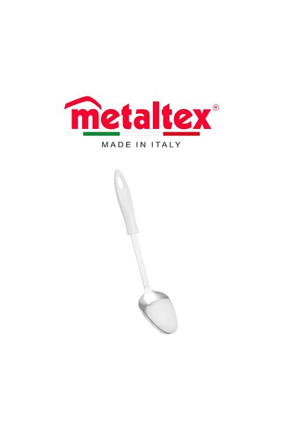 Metaltex ملعقة تقديم كريستال 32 سم - ملعقة أنيقة ومتينة من الفولاذ المقاوم للصدأ للاستخدام اليومي