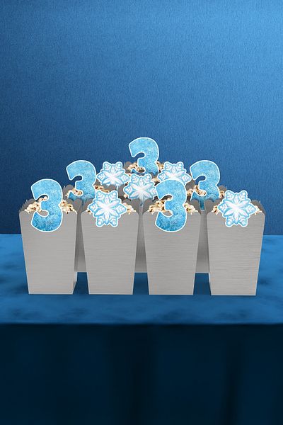 Hey Parti Elsa Themed Corn Kute 10 Pieces for Children 3-5 Years Old