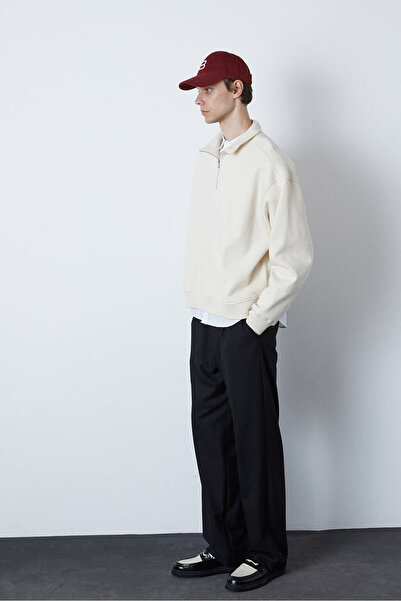 Beyyoglu Dik Yaka Oversize Sweatshirt