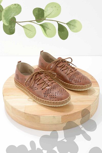 Bambi Hellbraune Damen-Espadrille K 01309210309