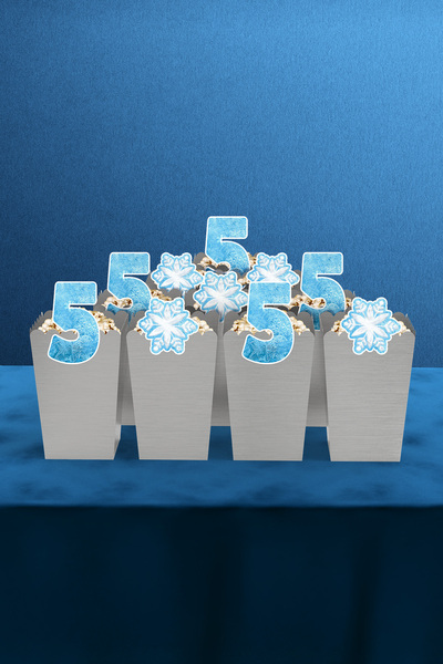 Hey Parti Elsa Themed Corn Kute 10 Pieces for Children 3-5 Years Old