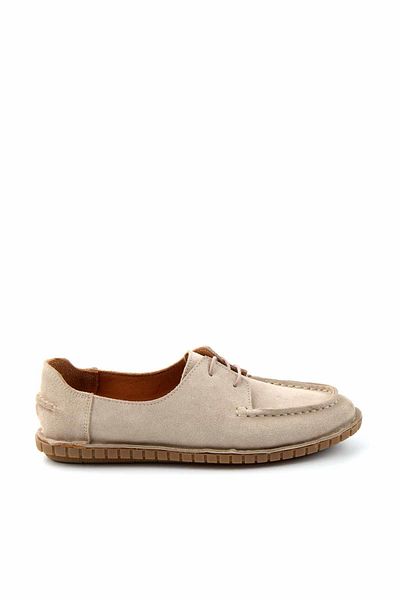 Bambi Beige Wildleder Damen Freizeitschuhe K 01292768802