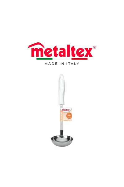 Metaltex مغرفة حساء كريستال 28 سم - مغرفة أنيقة ومتينة من الفولاذ المقاوم للصدأ