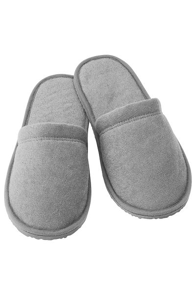 IKEA TÅSJÖN Slippers, grey, L/XL