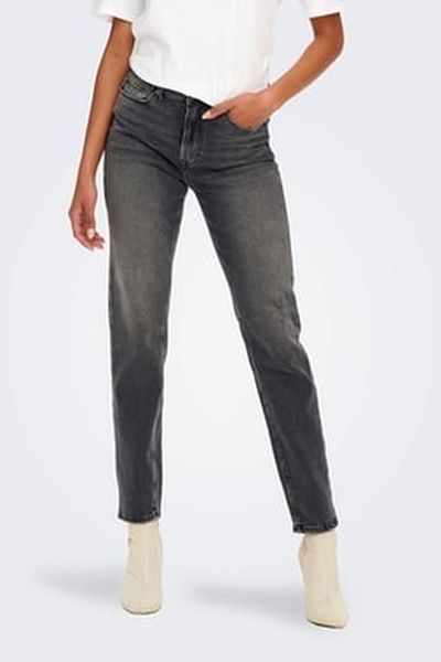 ONLY Gray Color Lycra Jeans Trousers 15259634