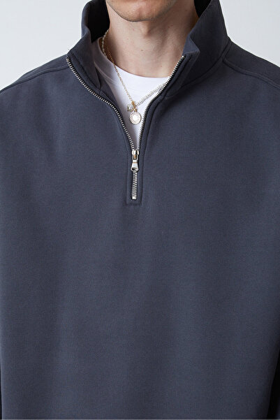 Beyyoglu Dik Yaka Oversize Sweatshirt