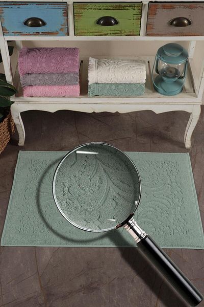 VAROL Πετσέτα ποδιών 2 τεμαχίων Gramaged Jacquard