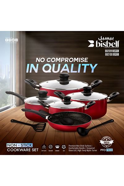 Generic Bisbell 10PCS Non-Stick Cookware Set, BB2099