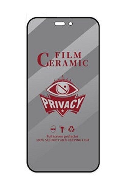 iPhone 6/7/8 Plus Uyumlu Parlak Seramik Hayalet/Privacy Nano Ekran Koruyucu Kırılmaz Cam