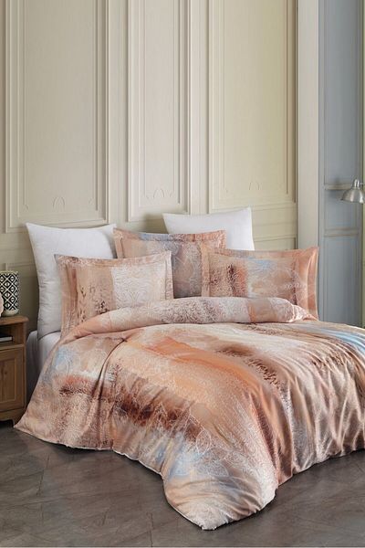VAROL Double Bamboo Satin Duvet Cover Set