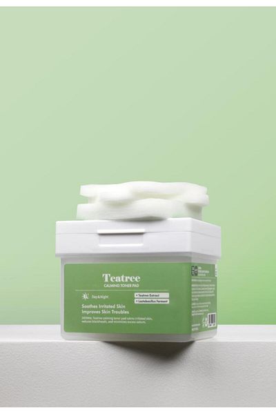 Dermal Teatree Calming Toner Pad 120Pcs – Tea Tree Extract Pore Firming and Soothing Toner