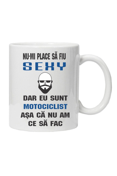 OEM Cana albă personalizată „Nu-mi place să fiu sexy”, INOVATIX®. 330 ml