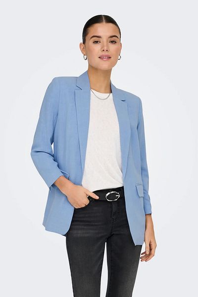 ONLY Jachetă de in pentru femei Onlsolvı cu mâneci 15338696 Albastru
