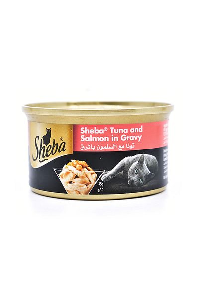 SHEBA Cat Food With Tuna And Salmon, 85g Pack Of 12
