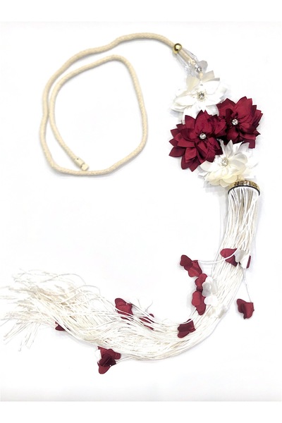 TB HOME Çiçekli Perde Sarkıtı çiçekli püsküllü (1 ADET)