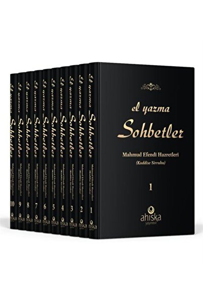 Ahıska Yayınevi El Yazma Sohbetler Seti Mahmud Efendi Hazretleri (Kuddise Sirruhü) 10 Kitap Takım