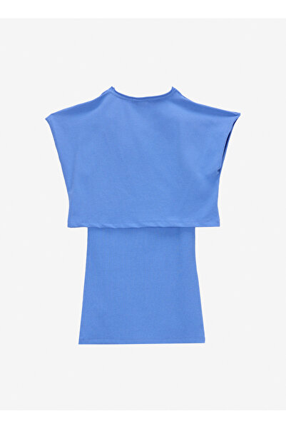 Barbie Düz Eflatun Kız Çocuk Kısa Elbise BRB5SG-ELB6458