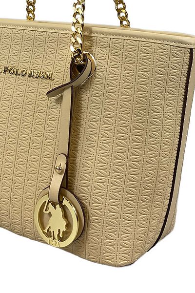 U.S. Polo Assn. Beige Women's Shoulder Bag - Online Exclusive Us8623