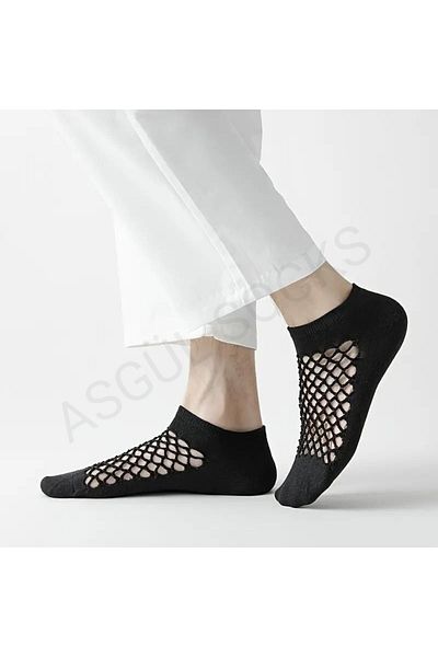 ASGÜL SOCKS Black Mesh Ballerina Socks Set 3 Pairs