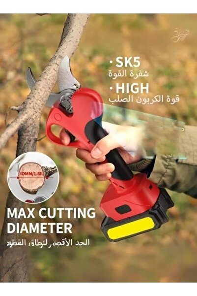Denx Rechargeable battery powered electronic pruning shears for trimming, trees and plants DX2572