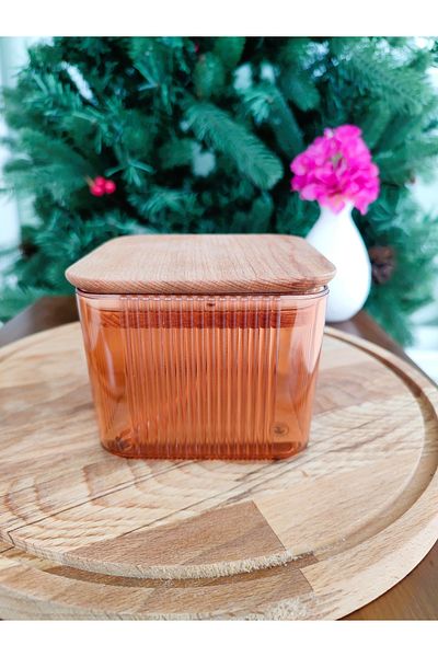 Madame Coco Renard Wooden Storage Container with Lid 500ml