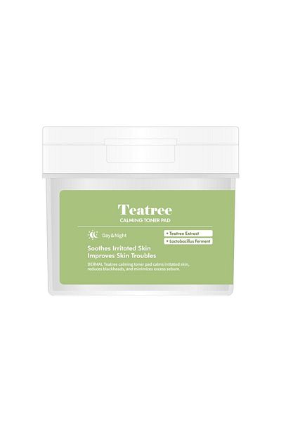 Dermal Teatree Calming Toner Pad 120Pcs – Tea Tree Extract Pore Firming and Soothing Toner