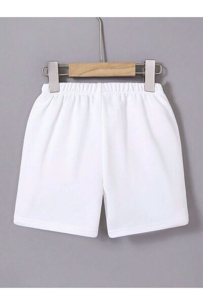 Afternoon Kids Kız / Erkek Çocuk Beyaz Düz Şort
