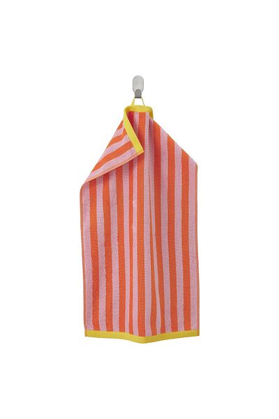 IKEA SLÅNHÖSTMAL Hand Towel Orange/Pink Striped 40x70 cm – 100% Cotton, 374 g/m²