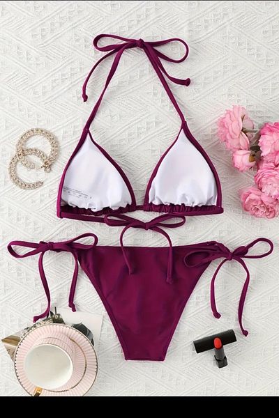 Nilmay mayo Triangle String Women's Bikini Set