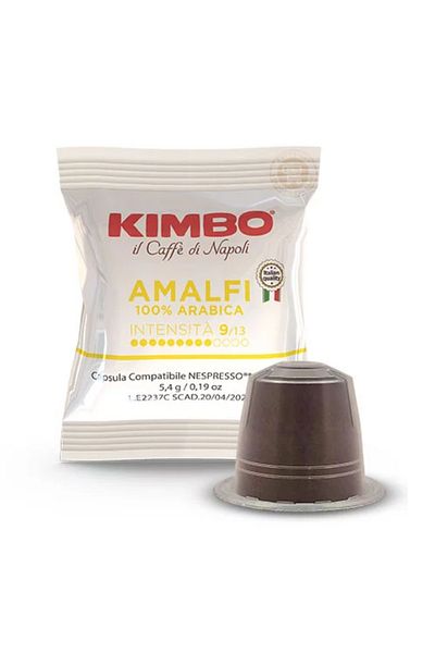 Kimbo Amalfi 100% Arabica Nespresso Compatible Capsule Coffee (50 Pack Box)