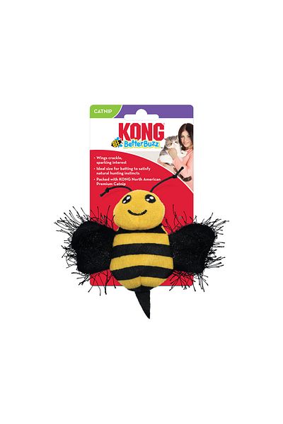 Kong Better Buzz Bee Cat Toy Pack Of 4