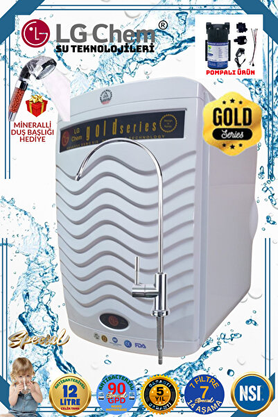 light gastro Lg Chem Gold Beyaz Pompalı 12 Lt 14 Aşama 7 Filitre Alkali Ve Mi...