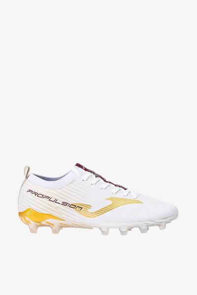 Joma Propulsion Cup 2402 PCUS2402FG Λευκό & Χρυσό Ανδρικό Παπούτσια Ποδοσφαίρου