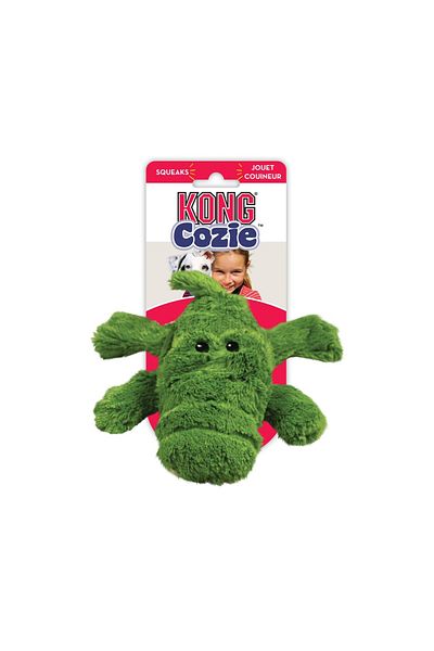 Kong Cozie Ali Alligator Dog Toy - Medium Pack Of 3