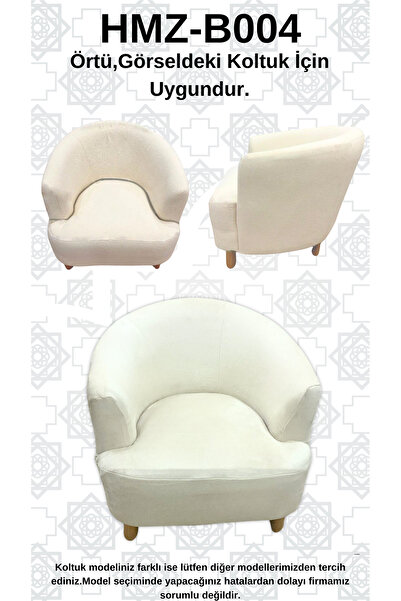 Akbal Home İtalyan Nubuk HMZ-B004 Kalıp Berjer Koltuk Örtüsü