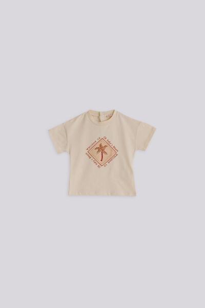 GB Baby BG Store Kız Bebek Ekru Tshirt