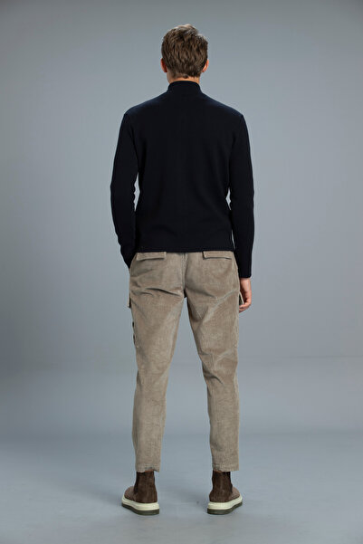 Lufian Agazıo Erkek Kargo Pantolon Tailored Fit Vizon
