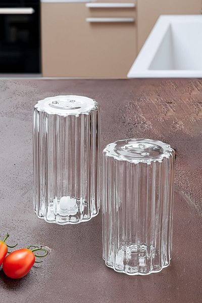 Porselen Diyarı Set of 2 Handmade Blown Glass Salt and Pepper Shakers