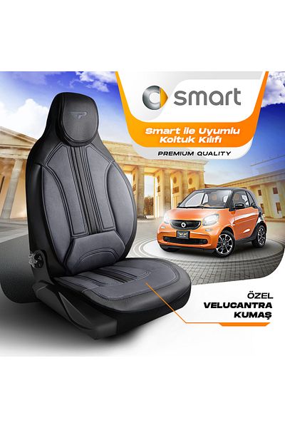 Panda Kılıf Lakos Fabric Compatible with Panda Smart Tools Automobile Seat Cover with Orthopedic Support - Front Two
