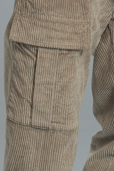 Lufian Agazıo Erkek Kargo Pantolon Tailored Fit Vizon