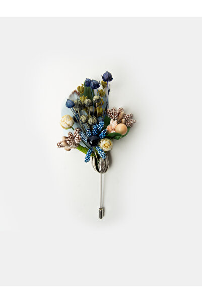 Karaca Erkek Yaka Çiçeği-Lacivert