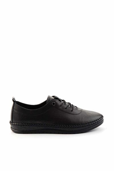 Bambi Genuine Leather Black Women's Casual Shoes - K01467012303
